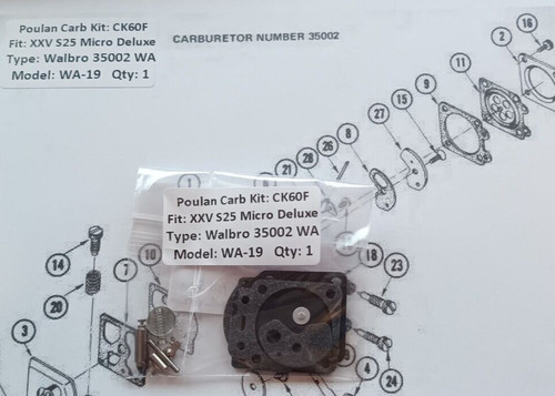 Poulan s25 xxv micro - s25,