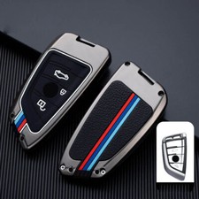 Metal Car Key Case Fob Cover Holder Shell For BMW X1 X3 X5 X6 Accessories