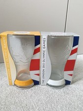 London 2012 Olympic Games McDonalds Coca Cola Glasses White & Yellow Wrist Band