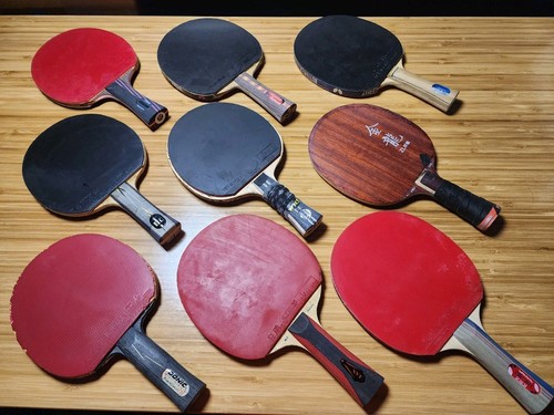 Bulk table tennis paddles - x9,