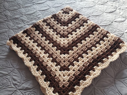 Hand crochet baby - hand, blanket