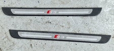 AUDI S3 8V 5 DOOR SPORTBACK FRONT SILL TRIMS PLATES COVERS PAIR 8V4853491D