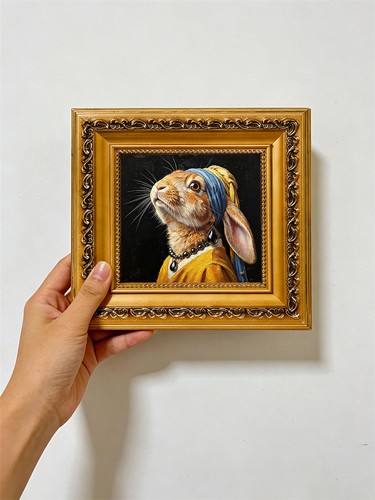 Rabbit with black drop - black,