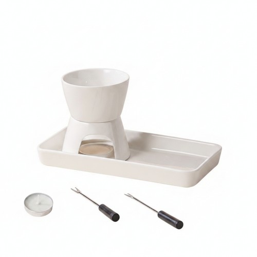 Chocolate fondue set - chocolate,