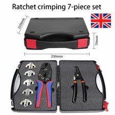 9" Ratchet Crimper Plier Cable