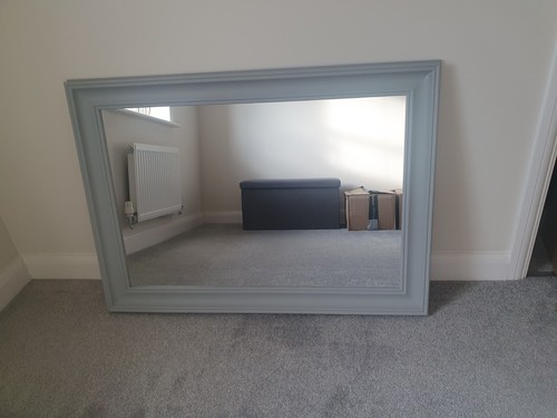 Dunelm grey wall mirror - wall, (106cm