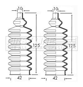 First line steering bellow kit - steering,