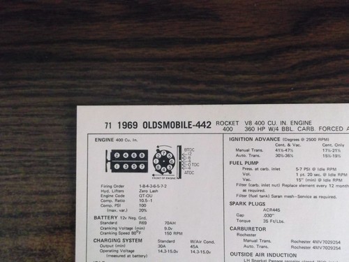 1969 oldsmobile 442 - 442, eight