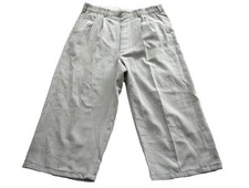 Mens Vintage Trousers Three Quarter Zip Fly Check Retro Indie Hipster 32"