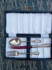 Silver plated child's cutlery