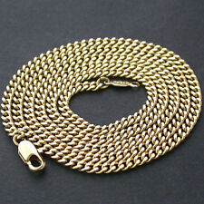 22" | 3mm CURB Link Chain 14K Yellow GOLD GL Necklace | + LIFETIME GUARANTEE