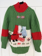 Vintage Children’s Christmas Holiday Jumper Hand Knitted