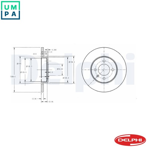 Brake disc bg2454 for - disc,