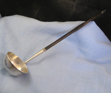 STERLING SILVER ANTIQUE GEORGE UNITE ENGLISH TODDY SPOON DRINKS BOWL LADLE 1861