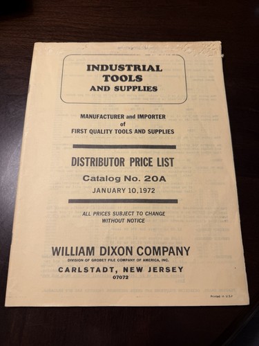 Vintage 1972 william dixon - william,