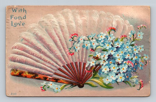 1918 antique postcard with - postcard,