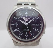 SEIKO 5 Quartz Watch Mens 7S26-02J0 SNK809 37mm Stainless Steel Day/Date 2011-18