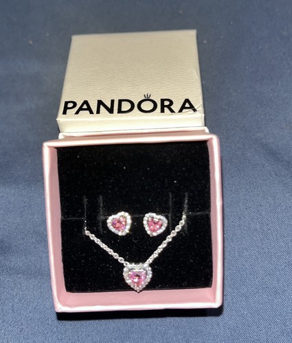 Pandora pink heart necklace - heart,