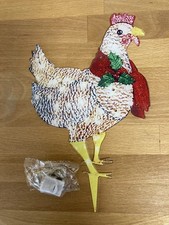 Xmas Chicken Shape Decorative LED Lights Light Up Xmas Decor FREE P&P