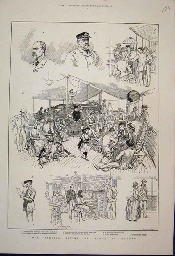 Original old antique print - original,