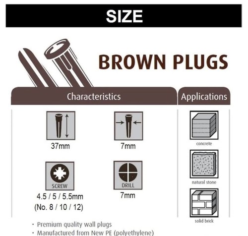 Plastic wall plugs - plastic,