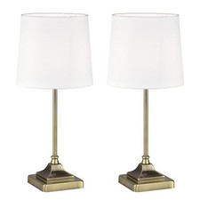 Set of 2 Antique Brass 47cm