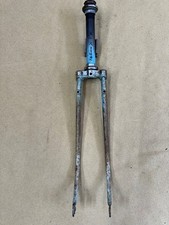 VINTAGE FRENCH  STEEL ROAD BIKE FORKS  / 1  INCH DIA  /THREADED/ CIRCA 1940/50