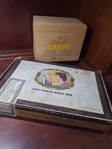 Two cigar boxes garcia v - cigar,