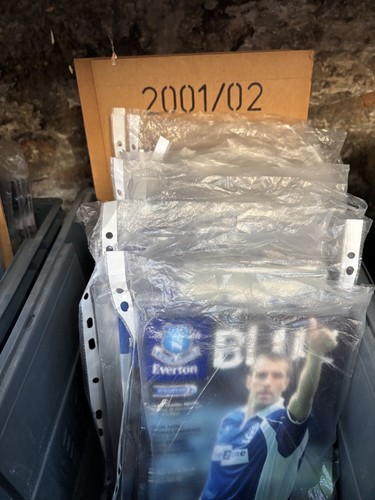 Everton home programmes - everton,