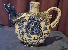 Teapot China Old Antique Yuan Dynasty Porcelain Blue White Phoenix's Head T