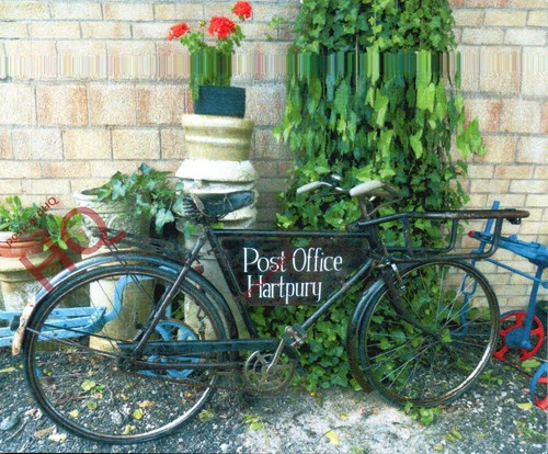 Picture postcard bicycle - postcard;,