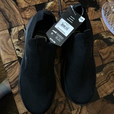 Avia Women’s  Slip Slip-On Athletic Sneakers Black- 9 1/2 Wide Width