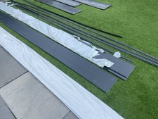 Soffit Board Anthracite Grey, UPVC Plastic, 300mm, 5m Length - 6x  lengths +  