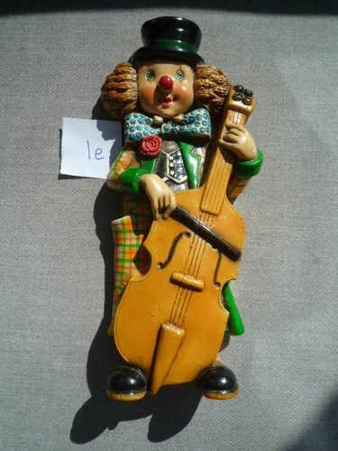 Vintage ceramic clown with - ceramic,