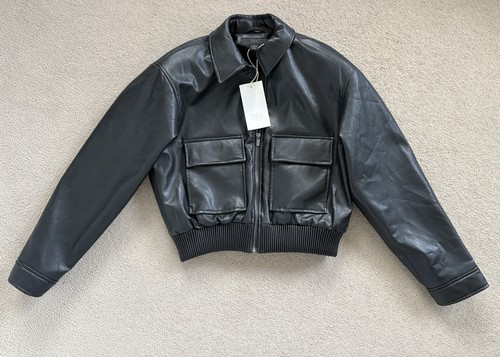 Zara black faux - zara,