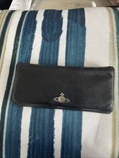 Vintage Vivienne Westwood Black Leather Purse, muched love needs new owner