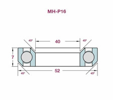 MH-P16  1 1/2'' 52 x 40 x 7