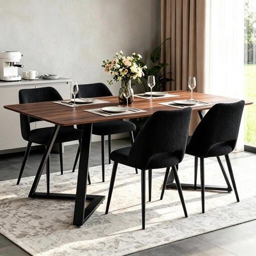 4pcs velvet dining chairs and - 4pcs,