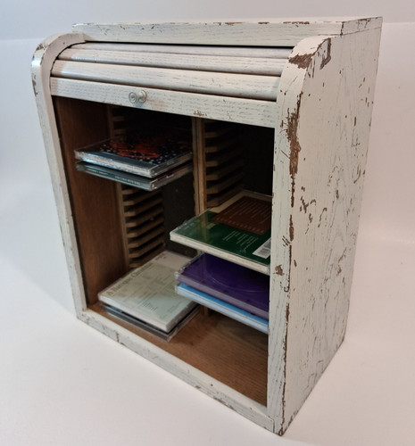 Wood roll top storage - 36,
