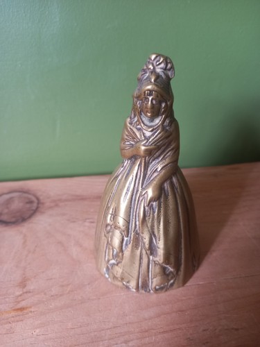 Vintage brass bell the form - brass,