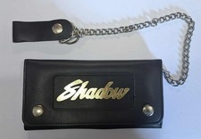 Highway Hawk Biker Shadow Black Leather Motorcycle Chain Wallet 10cmx18cm BC420