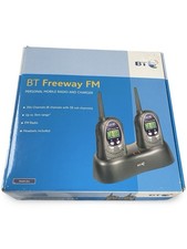BT Freeway FM Twin Two Way Personal Mobile Radios with Charger Dock