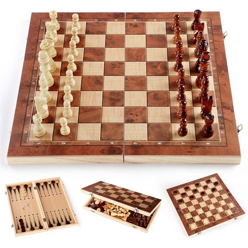 39cm large chess wooden set - large,