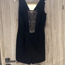 Women’s Black Lace Playsuit Warehouse Size 12