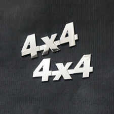 2x Small Chrome 4x4 Metal