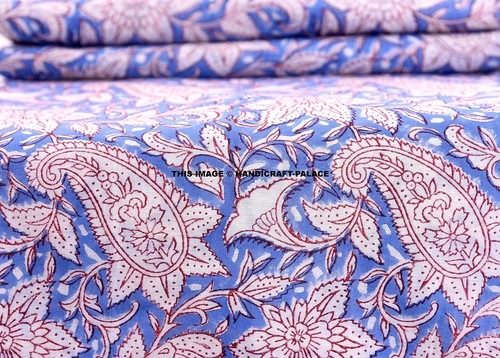 Indian running cotton blue - running, cotton-blue