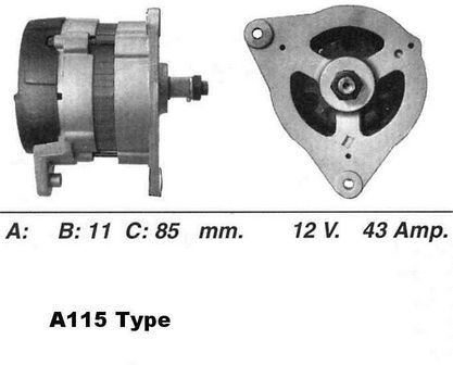 Wai alternator 43amp for - 43amp,