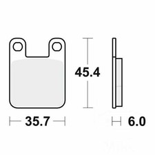 TRW RQ Brake Pads rear 1 Set