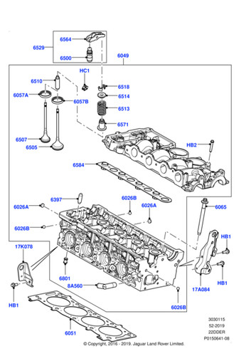 Land rover valve seat - land,