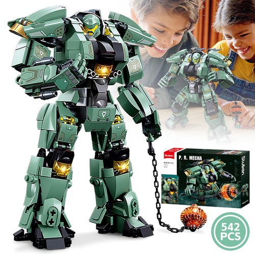 Cool mecha warrior building - mecha,